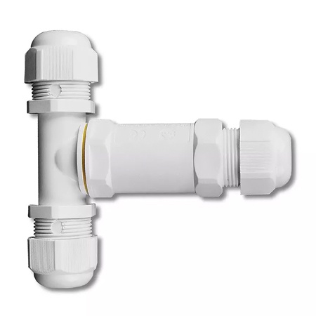 Conector terminal t 8-12mm ip68 - alb