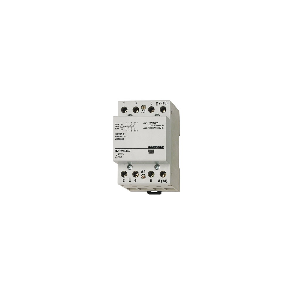 Contactor modular 2UH, 25A, 1ND+3NI, 24VAC