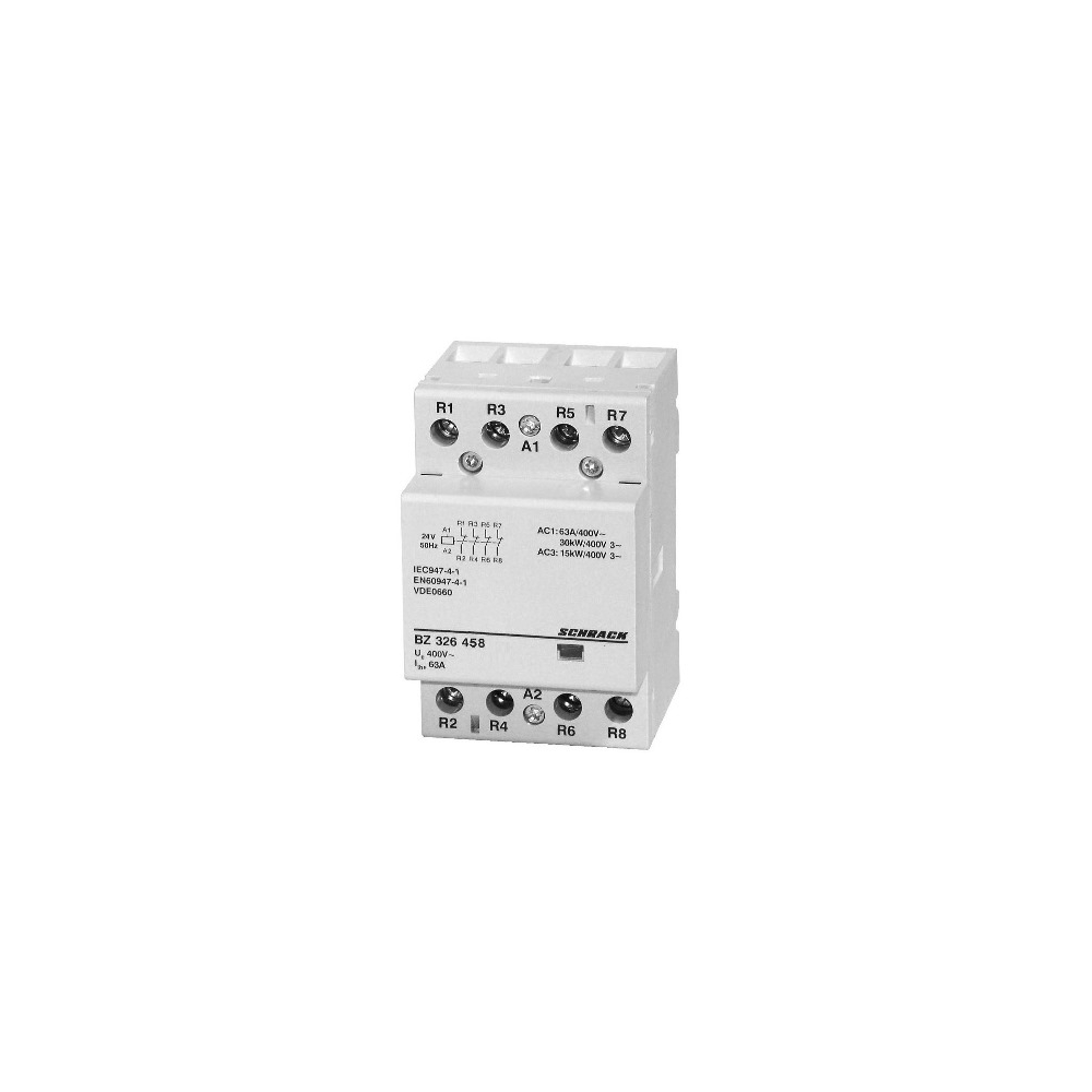 Contactor modular 63A 4N&Icirc; 24Vac, 3UH (module)