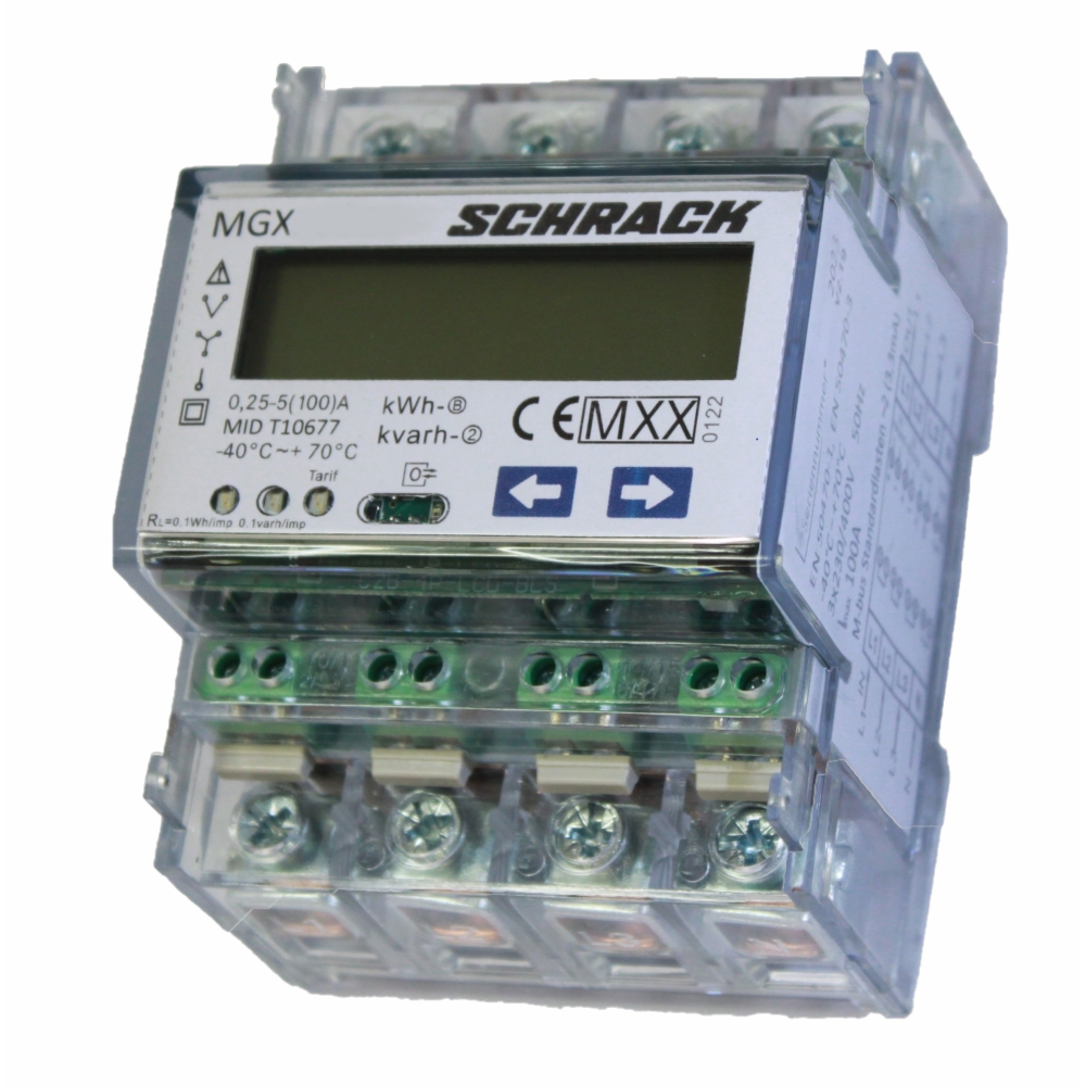 Contor digital kWh direct 100A, 3faze, 2 tarife, MID cerere