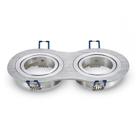 Corp spot 2xgu10 crom mat unghi reglabil