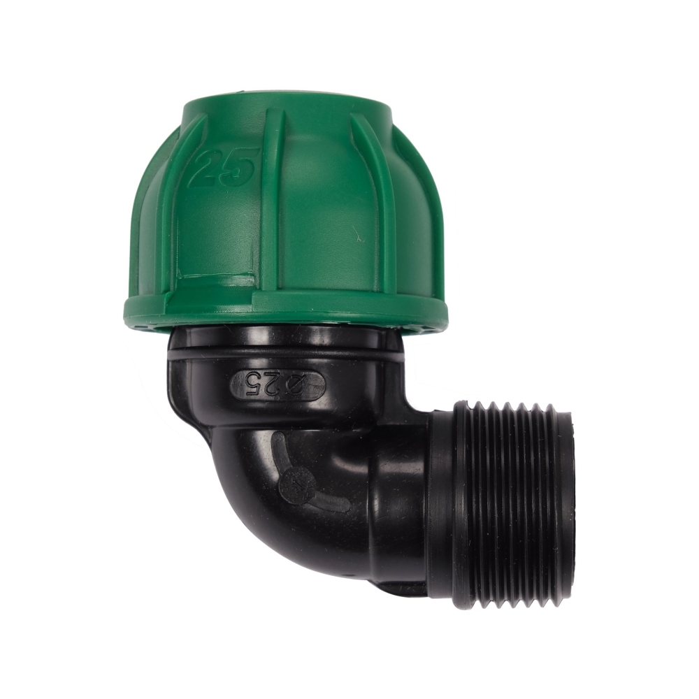 COT COMPRESIUNE 90&deg;, FILET EXTERIOR 25MM X 1''