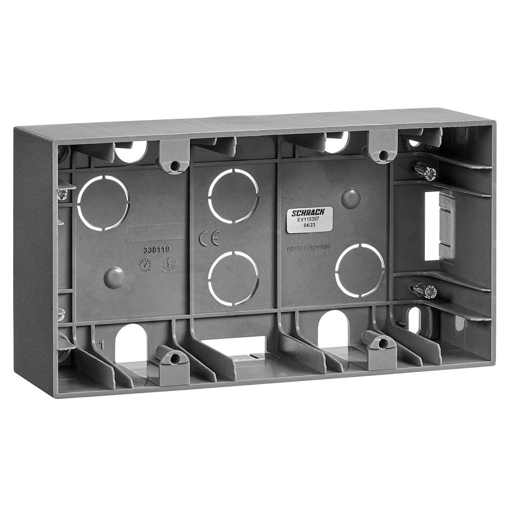 Cutie aplic 2 aparate, antracit