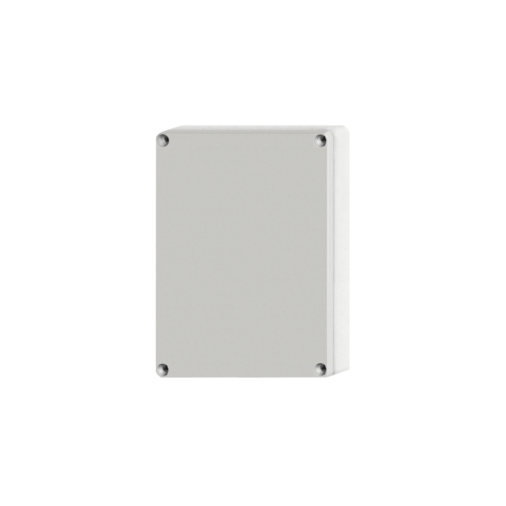 Cutie din ABS cu capac gri şi balamale, 201x163x98mm