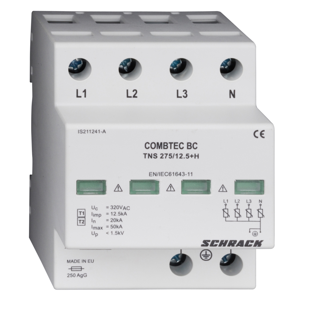 Descarcator COMBTEC BC TNS 275/12,5+contact auxiliar