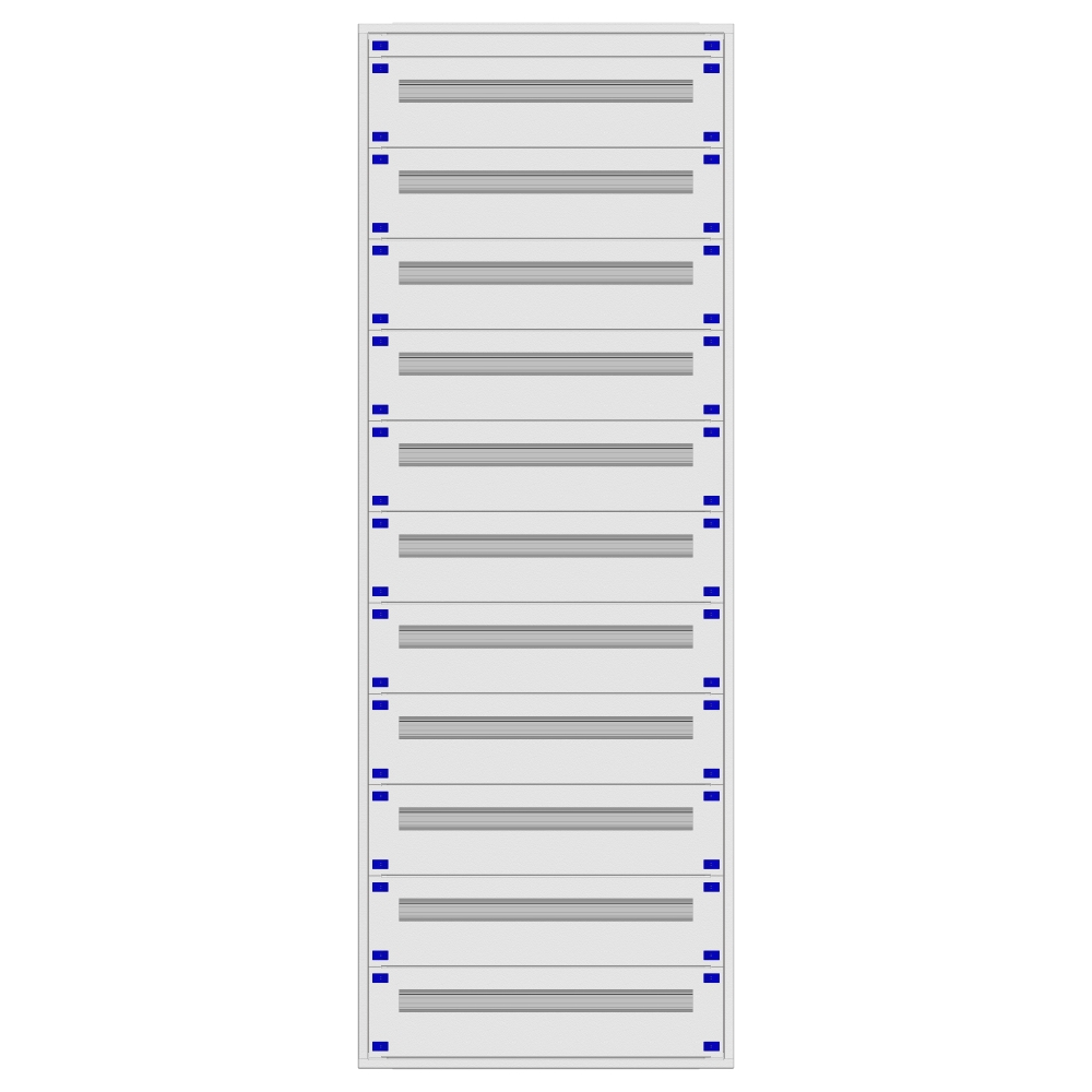 Distribution board insert KVN 40mm, 3-45K, 11-rows