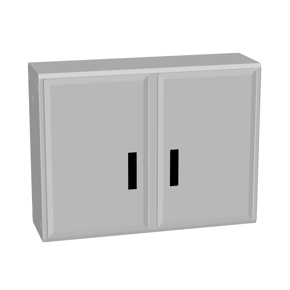 Dulap din poliester cu 2 uşi, H750xL1000xA312mm