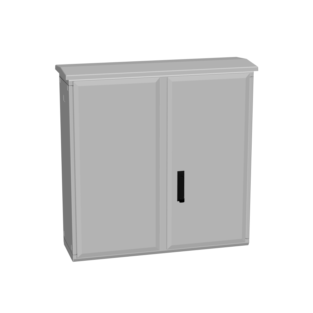 Dulap poliester deschis jos+ac.antipl., 2 uşi, 1000x1000x312