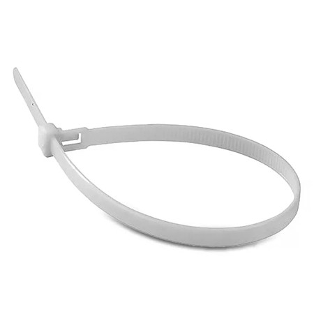 Fasete prindere 2.5mm/15cm set 100buc - alb