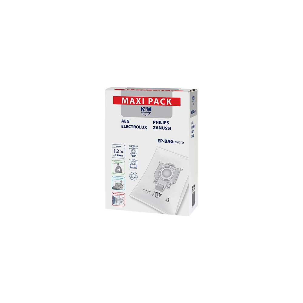 FILTRU ASPIRATOR 12+2 MAXI PACK K&M