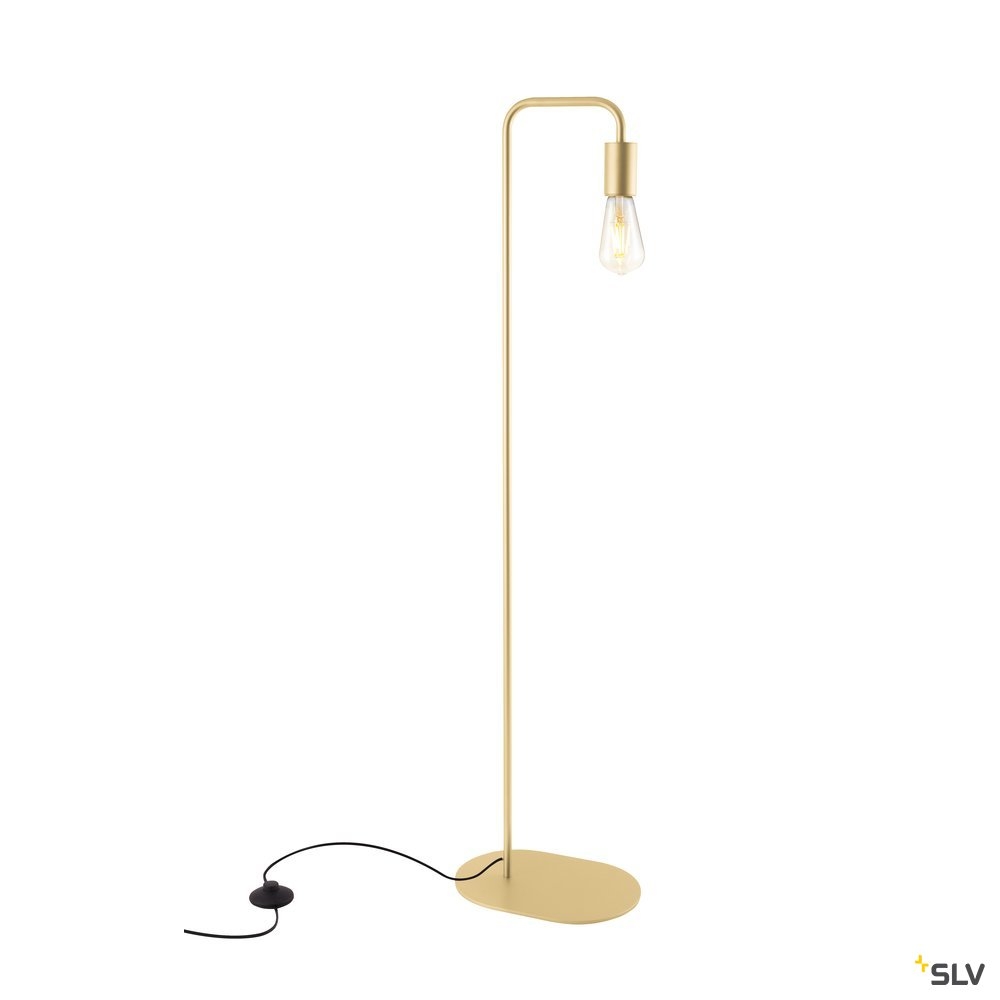 FITU FL, indoor floor stand, E27, soft gold, max. 24W