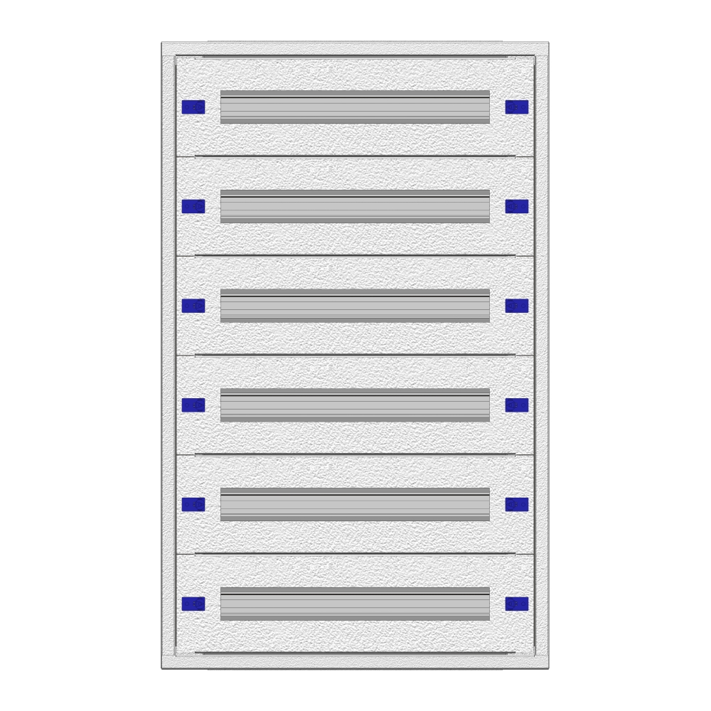 Flat Enclosure Flush mounted 2U-18K, H=915 W=590 D=100mm