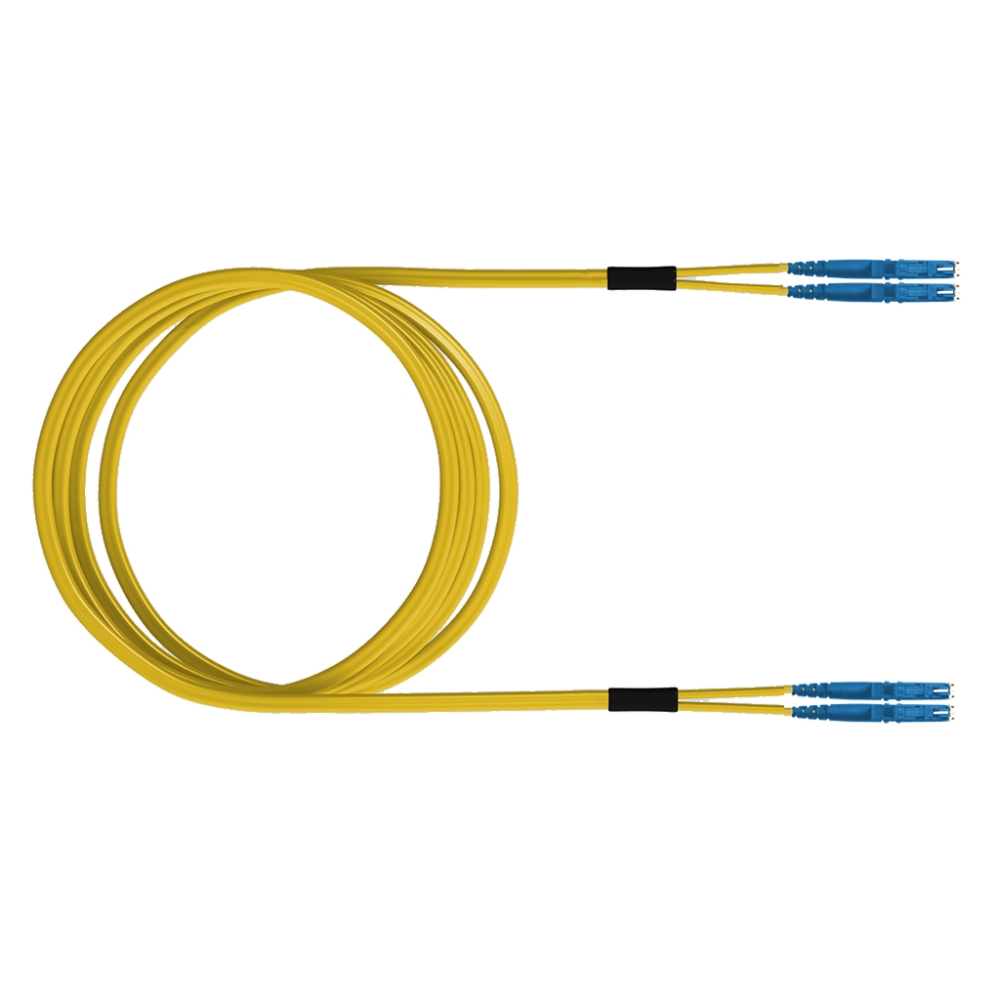 FO Patch Cord Premium, Duplex, E2000/E2000, E09/125 OS2, 5m