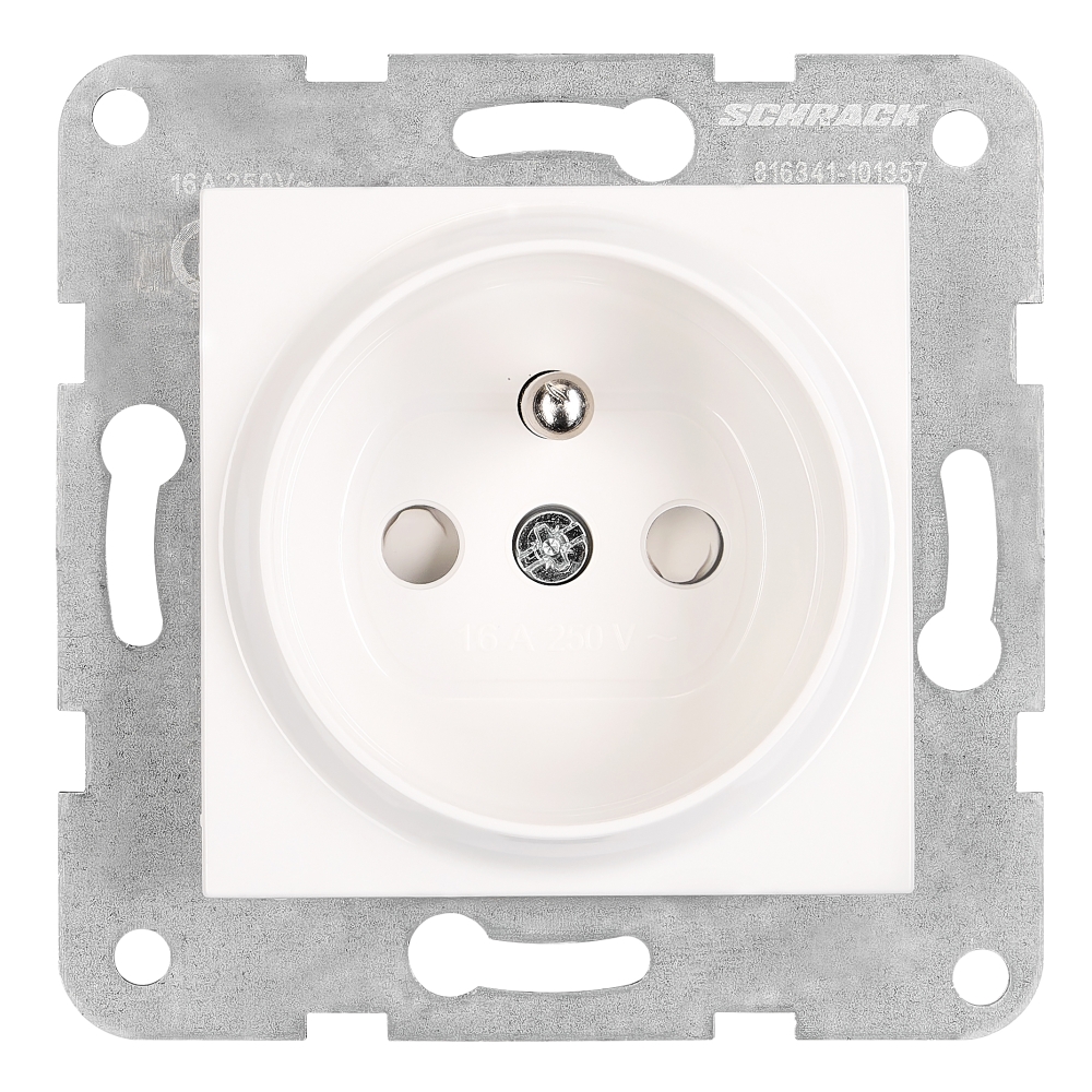 Insert priză, cu pin PE, protecție, cleme cu șurub