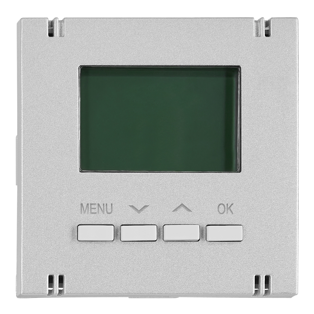 Interfață pentru termostat digital, &icirc;ncălzire, argintie