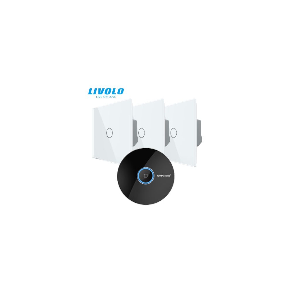 Intrerupatoare simple wireless RF + hub RF/IR, generatia noua, control de pe smartphone