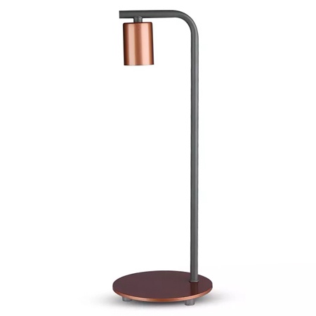 Lampa birou soclu e27 - bronz rosu
