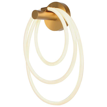 Lampa led montaj perete 36w 3000k - auriu