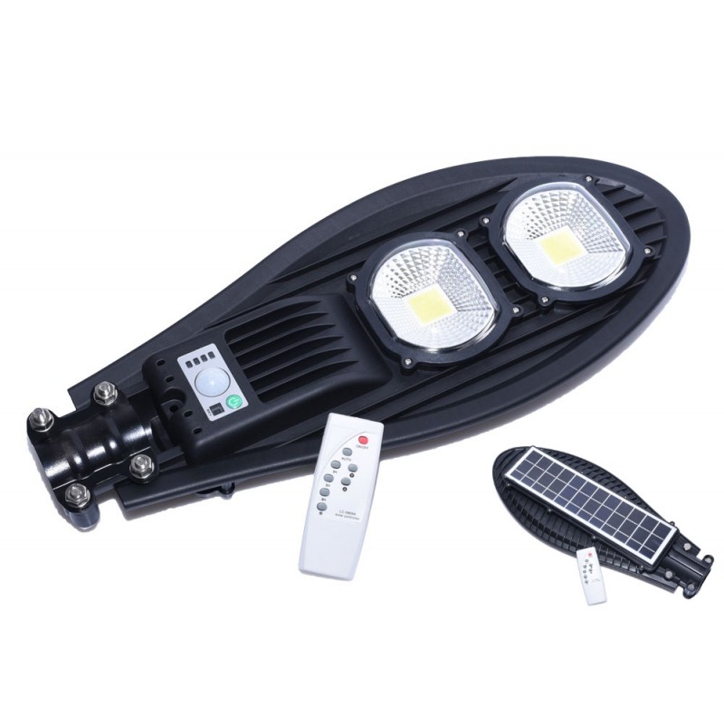 Lampa solara led 100w cu senzor si telecomanda