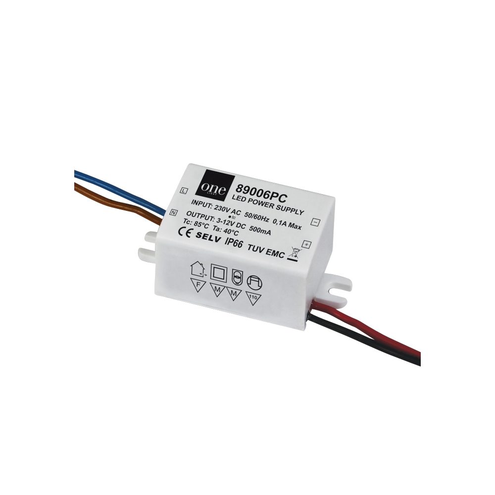 LED driver 1,5 - 6W 230V 500mA IP20