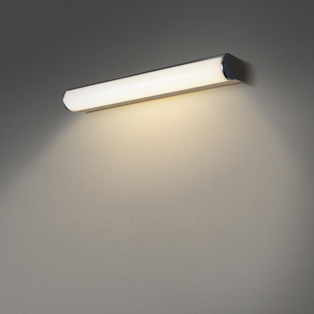 MARYLIN, LED Outdoor wall light, chrome, IP44, 3000K, 10W