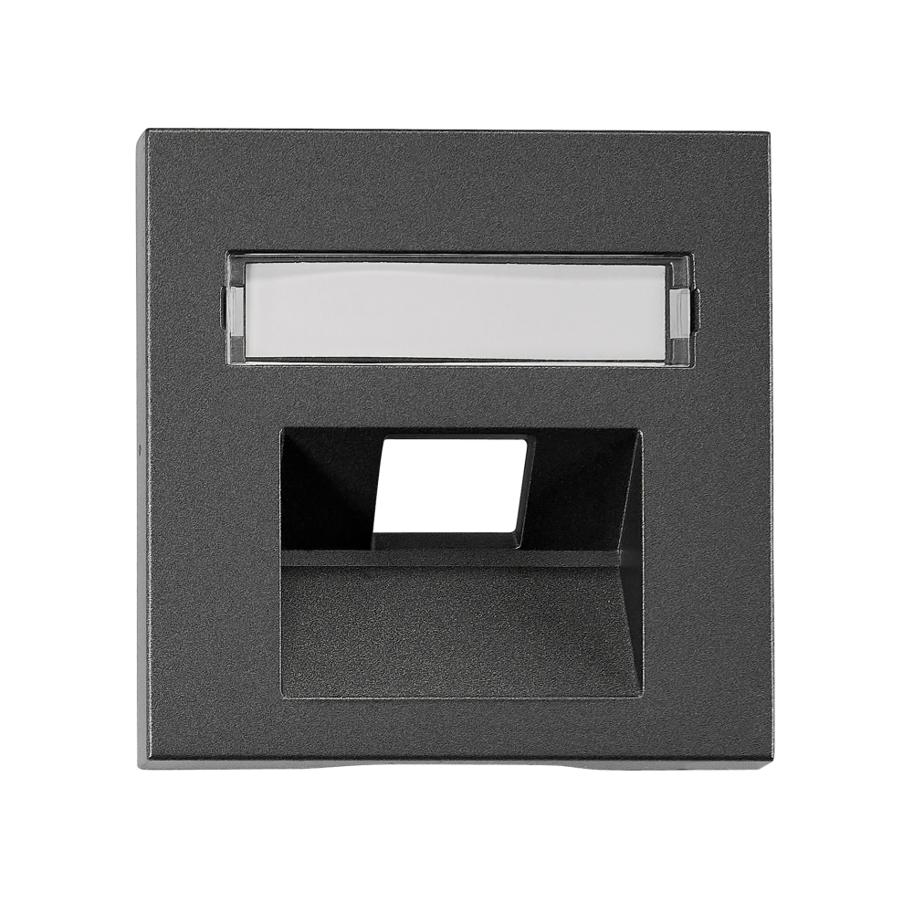 Mască 1*RJ45, antracit