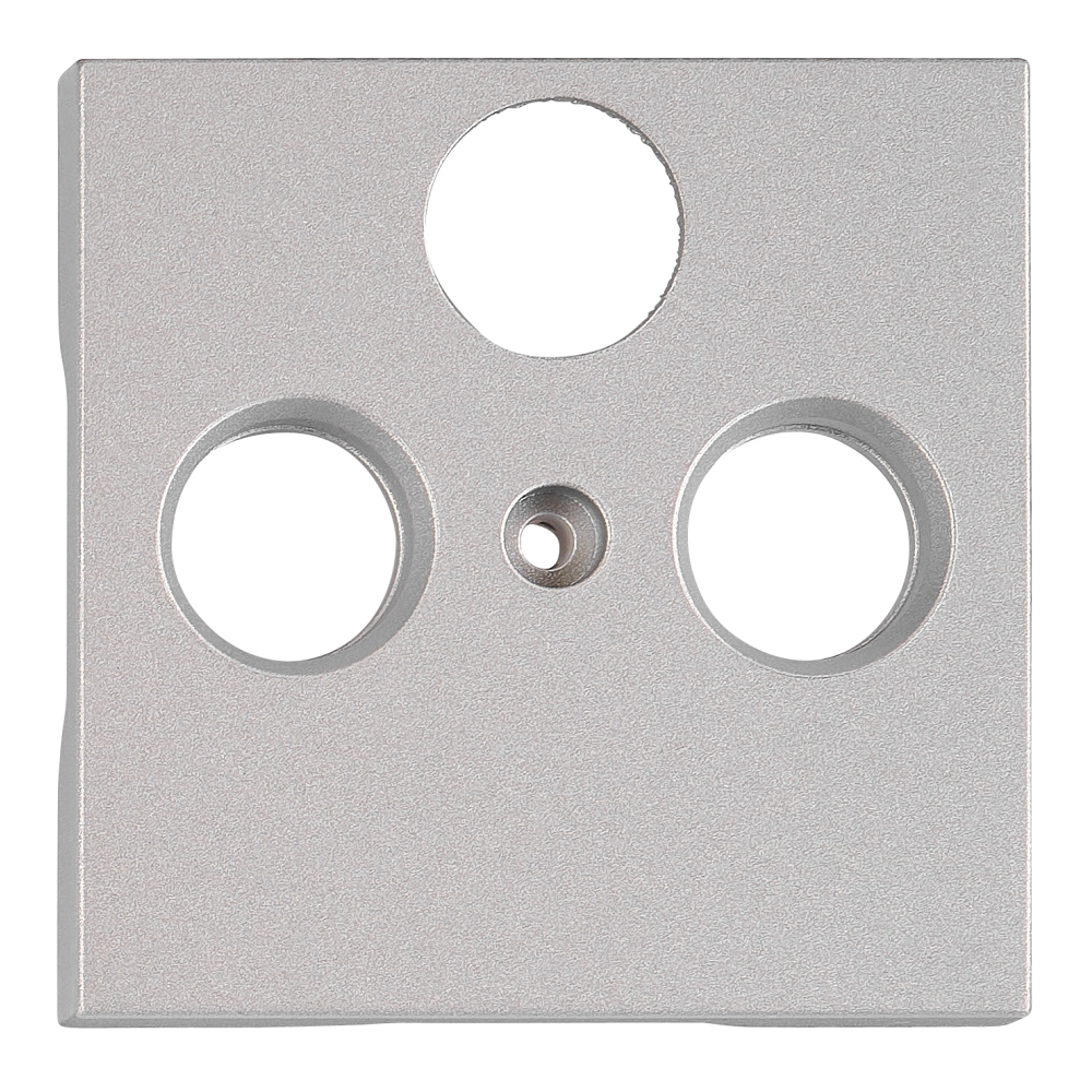 Mască TV, 3 orificii, argintie