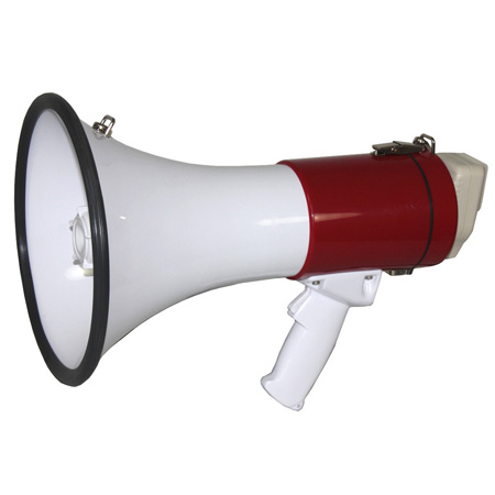 Megafon 50w inregistrare + acumulator + sirena