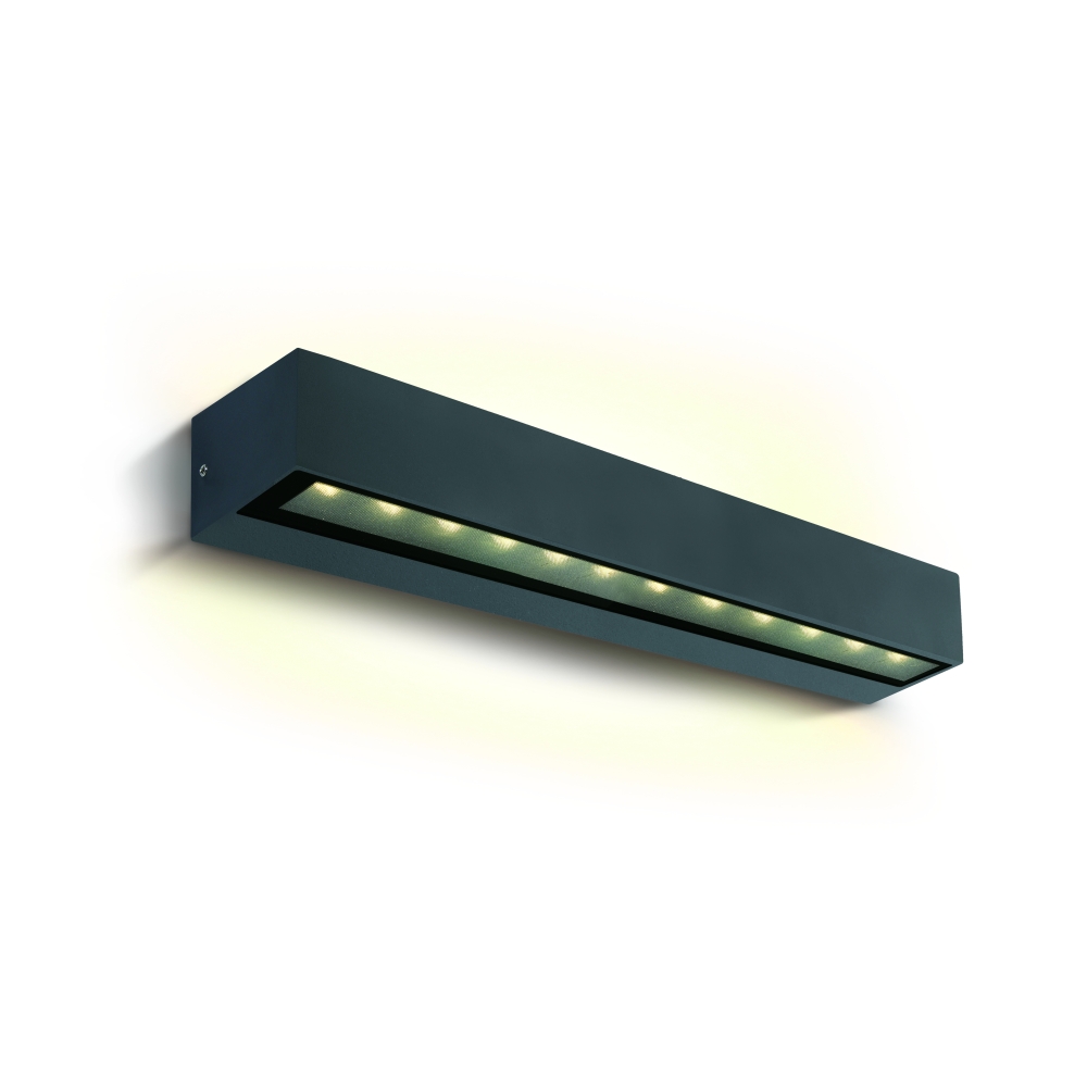 Mimoza LED 2x10W 1200lm 3000K IP65 IK07 230V antracit