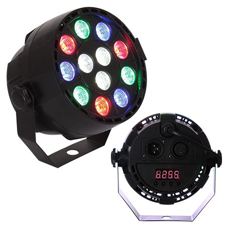 Mini led par portabil rgb+w 12x1w