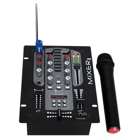 Mixer 2 cai 5 canale + microfon vhf