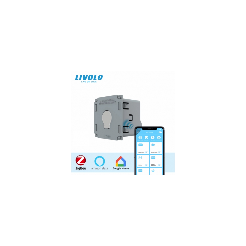 Modul intrerupator simplu tactil, Protocol Zigbee, contact uscat, Generatia Noua