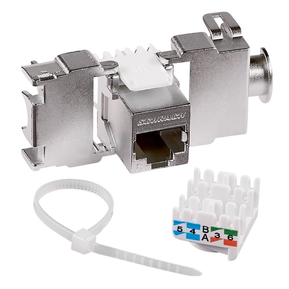 Modul RJ45 ecranat, cat 6 Class E, TOOLLESS LINE