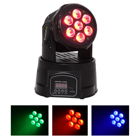 Moving head 7x10w 4 in 1 led rgbw