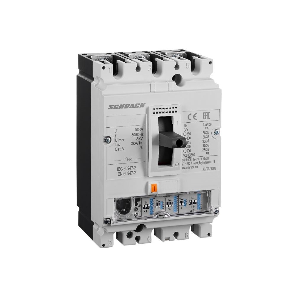 &Icirc;ntreruptor automat Tip ENM, 3 poli, 36kA, 160A