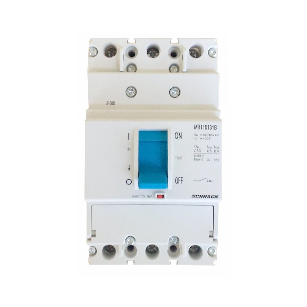 &Icirc;ntreruptor compact MB 18kA, borne cu surub, 100A, 3 poli