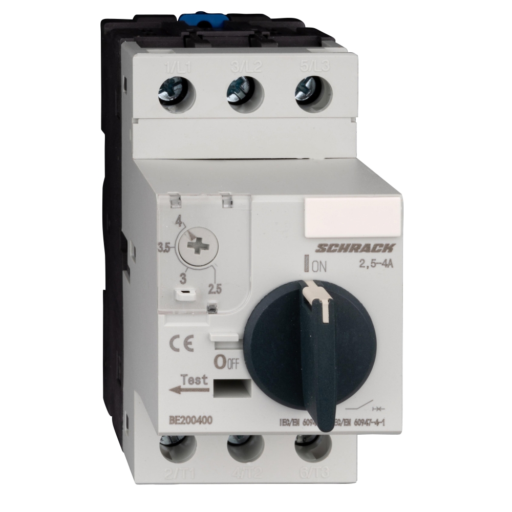 &Icirc;ntreruptor de protecţie motoare BE2, 3-poli, 2,5-4A