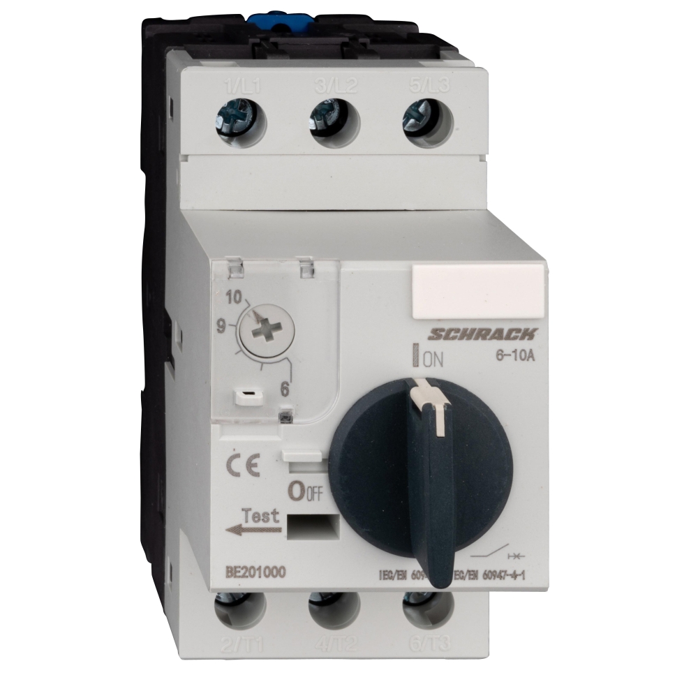 &Icirc;ntreruptor de protecţie motoare BE2, 3-poli, 6-10A