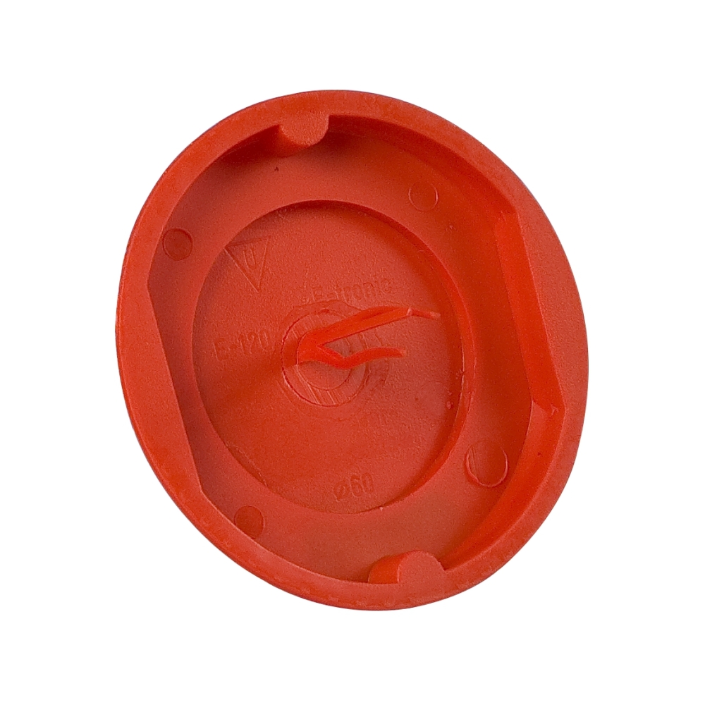 Obturator doză impotriva tencuielii, D60mm+semnalizare, roşu