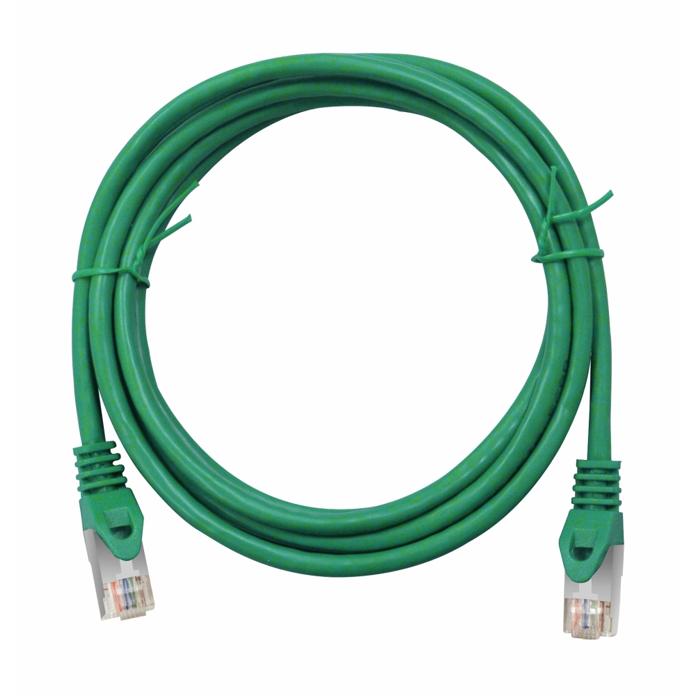Patchcablu Cat.5e ecranat RJ45 verde 5m