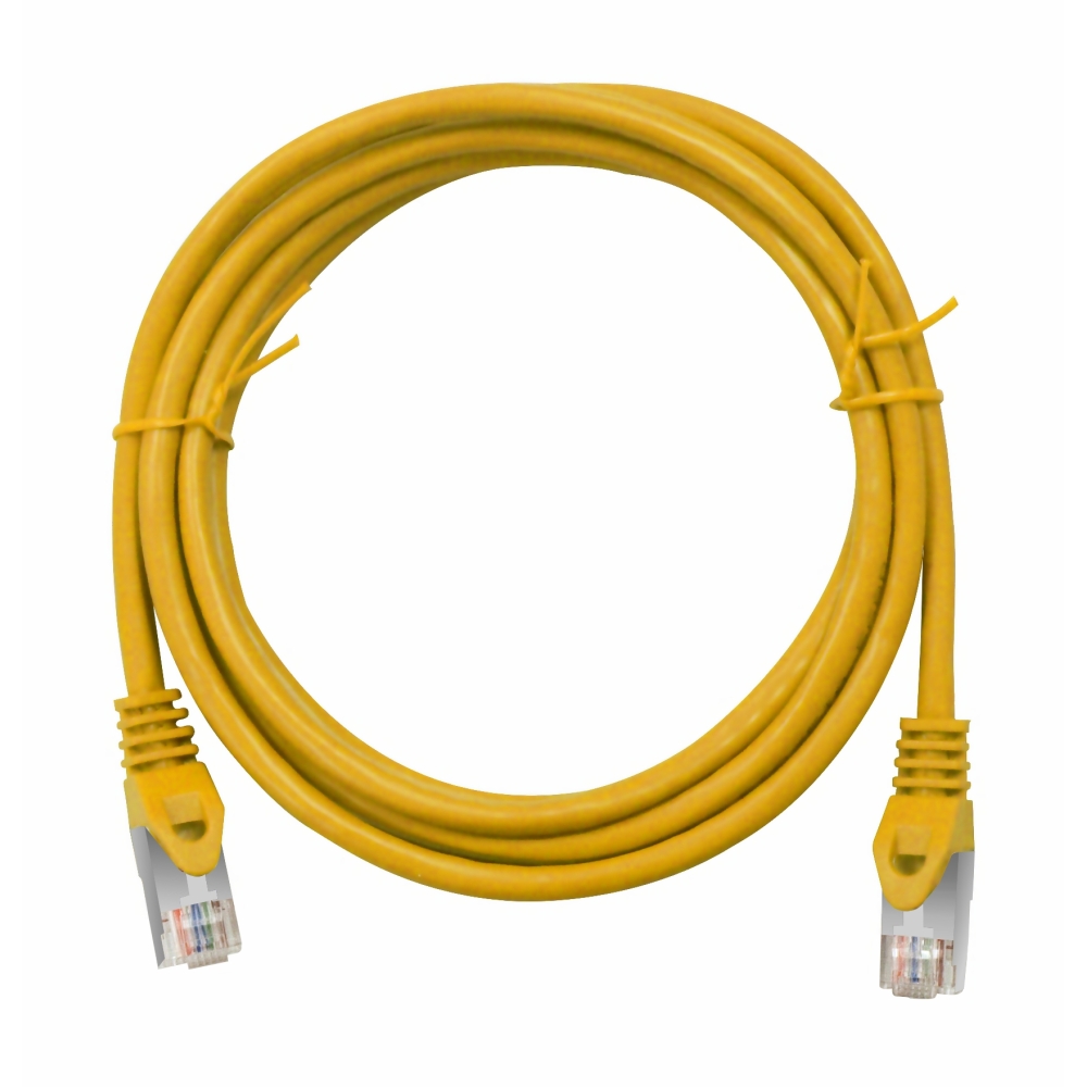 Patchcablu Cat.6 ecranat RJ45 galben 1m