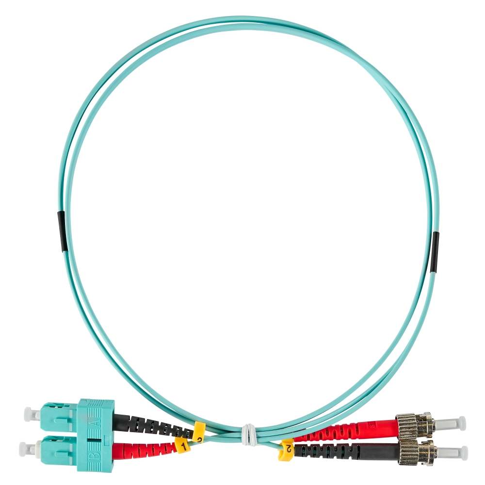 Patchcablu duplex ST/SC, 50/125&micro;m OM3, LS0H-3, aqua, 5m