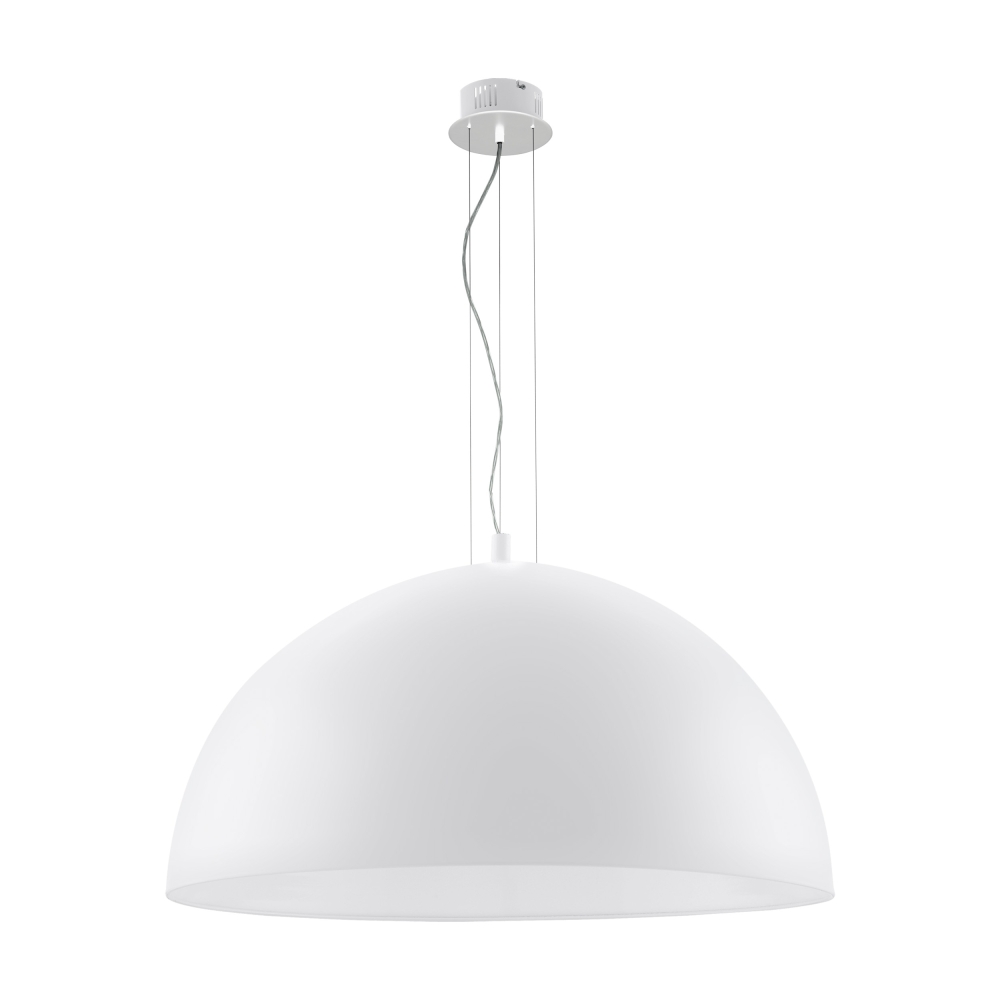 Pendant luminaire "Gaetano" 3 x 60W white IP20