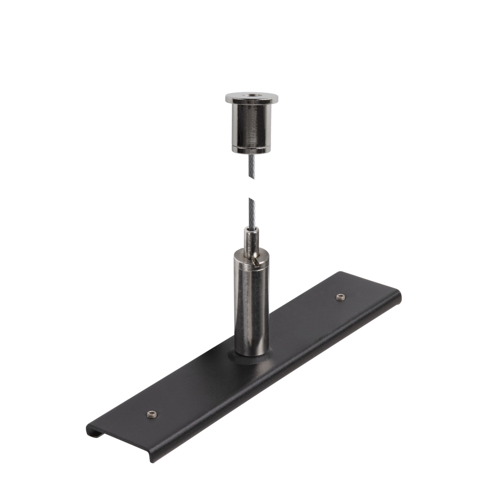 Placa de armare sina 48V TRACK tija 3m negru