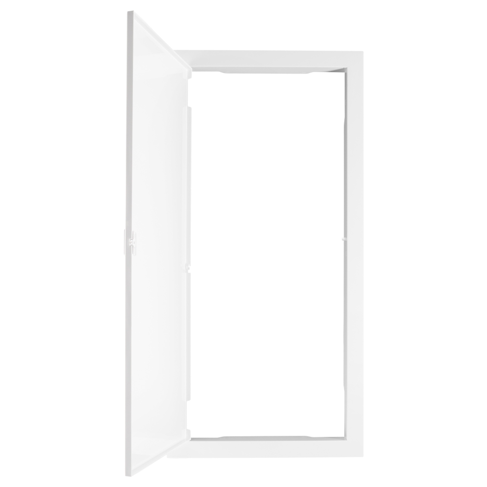 Plastic frame for BK085, 4-rows, IP40, white door
