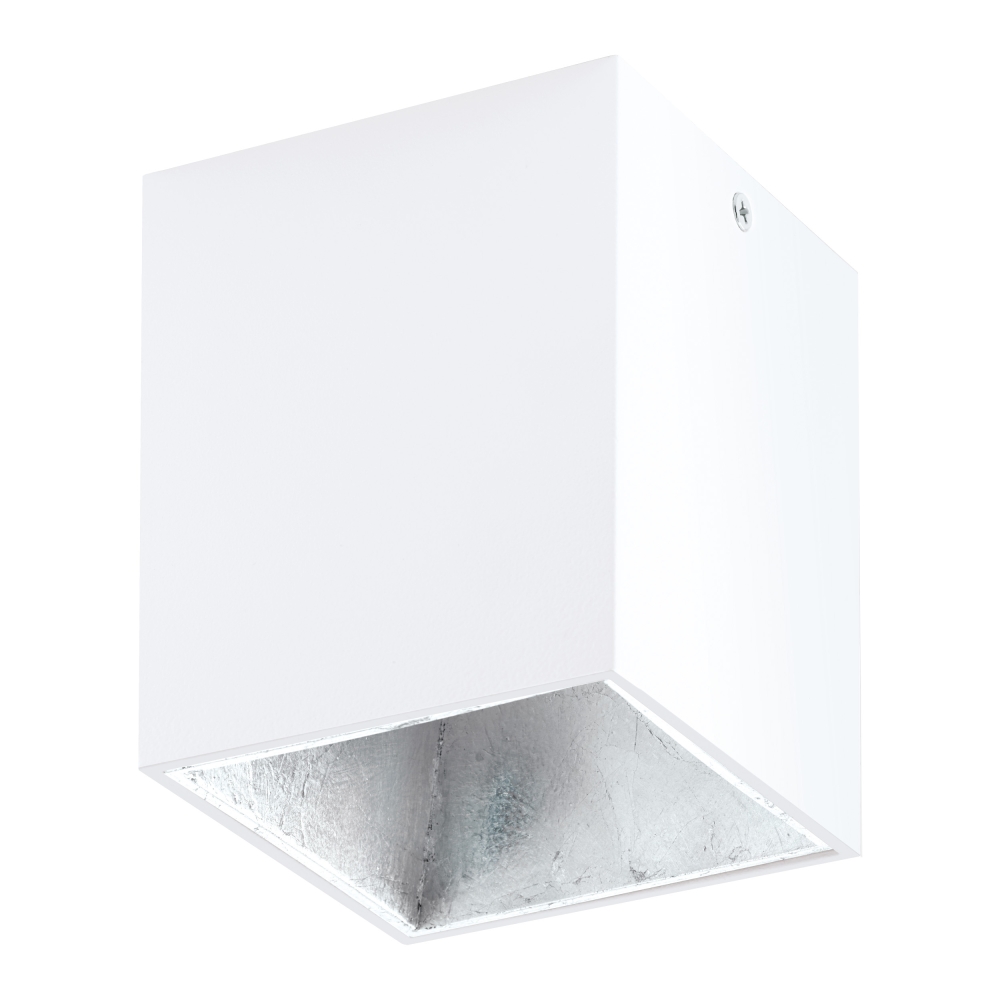 Polasso square 3,3W 3000K white silver IP20