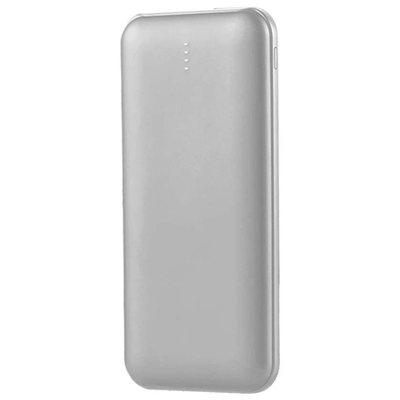 Power bank 10000mah cu cablu 30cm tip c  -  argintiu