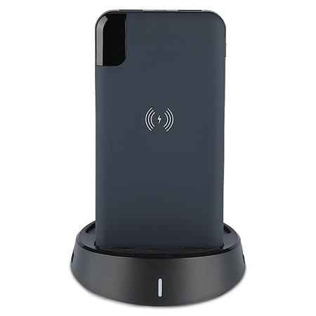 Power bank 8000mah incarcare wireless - albastru