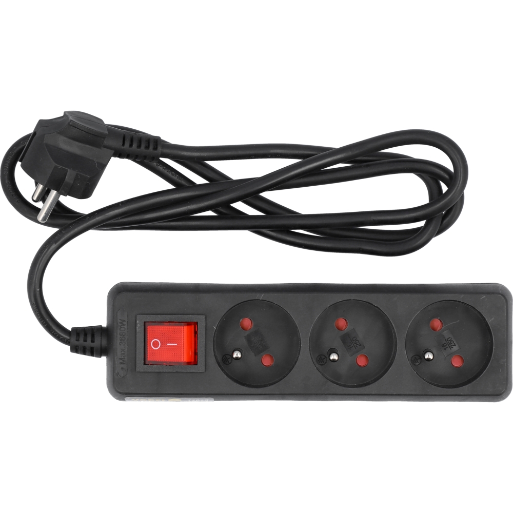 PRELUNGITOR CU &Icirc;NTRERUPĂTOR, 3 PRIZE CU &Icirc;MPĂM&Acirc;NTARE, 1.5M