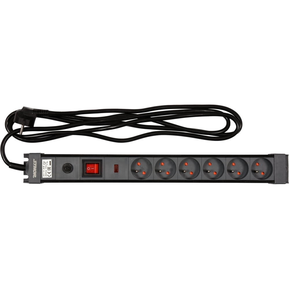 PRELUNGITOR ELECTRIC, 6 PRIZE, CU &Icirc;NTRERUPĂTOR, 3M